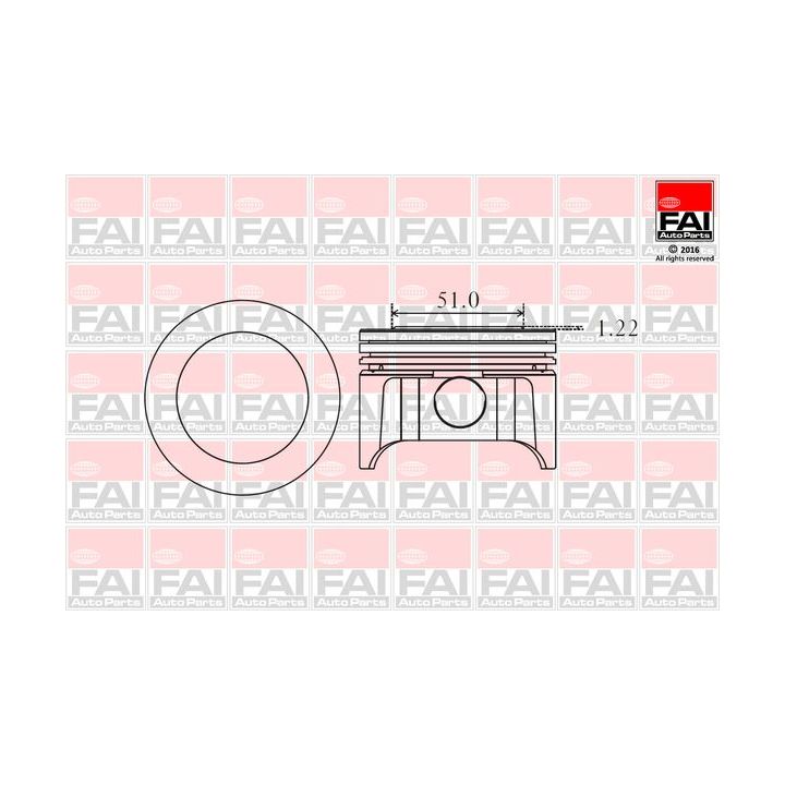 Stūmoklis FAI AutoParts PK9-000