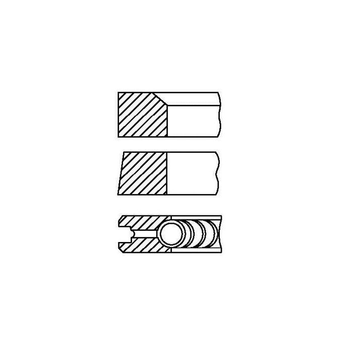 Stūmoklio žiedų komplektas FAI AutoParts PR7-000