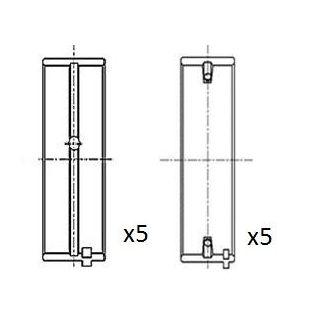 Pagrindiniai guoliai, alkūninis velenas FAI AutoParts BM1002-025