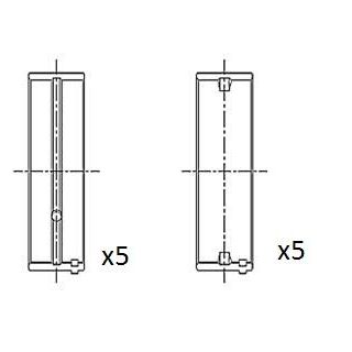 Pagrindiniai guoliai, alkūninis velenas FAI AutoParts BM1004-025