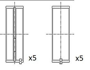 Pagrindiniai guoliai, alkūninis velenas FAI AutoParts BM1007-025