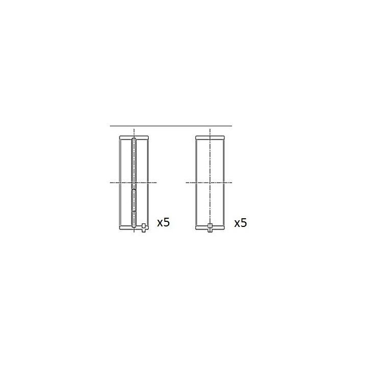 Pagrindiniai guoliai, alkūninis velenas FAI AutoParts BM1007-050