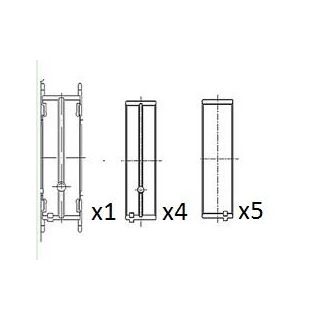 Pagrindiniai guoliai, alkūninis velenas FAI AutoParts BM1010-025