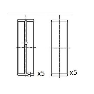 Pagrindiniai guoliai, alkūninis velenas FAI AutoParts BM1023-050