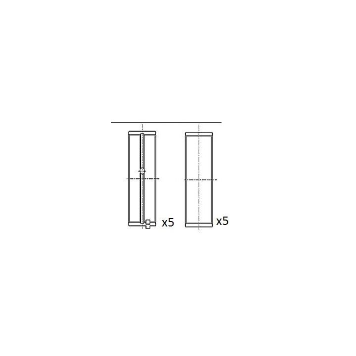Pagrindiniai guoliai, alkūninis velenas FAI AutoParts BM1023-STD