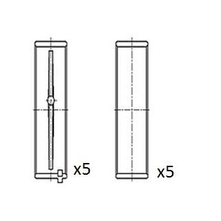 Pagrindiniai guoliai, alkūninis velenas FAI AutoParts BM1024-050