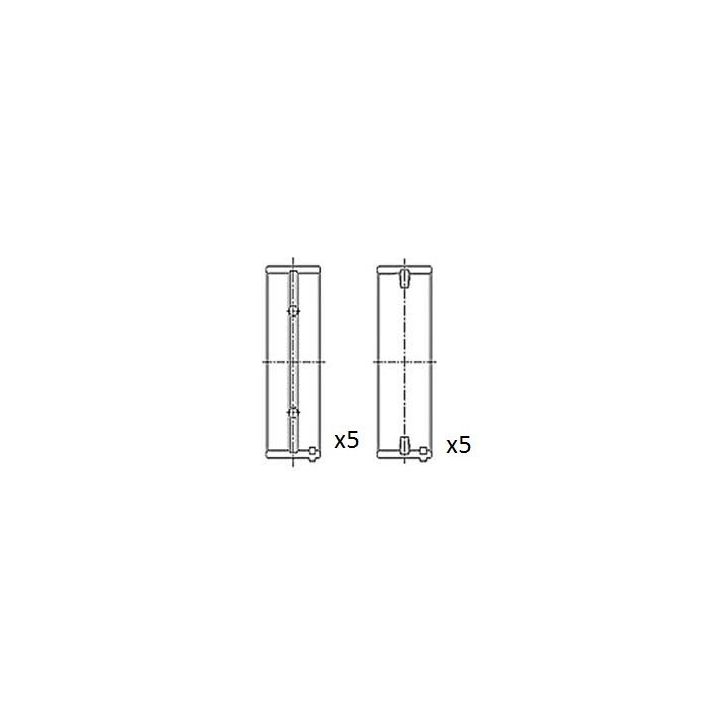 Pagrindiniai guoliai, alkūninis velenas FAI AutoParts BM1029-025