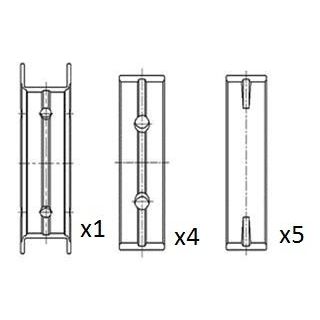 Pagrindiniai guoliai, alkūninis velenas FAI AutoParts BM1030-025