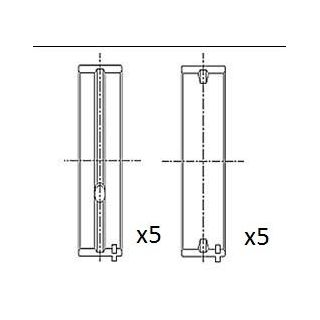 Pagrindiniai guoliai, alkūninis velenas FAI AutoParts BM1036-025