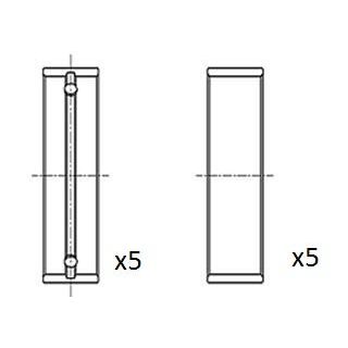 Pagrindiniai guoliai, alkūninis velenas FAI AutoParts BM1041-025
