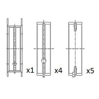 Pagrindiniai guoliai, alkūninis velenas FAI AutoParts BM1049-050