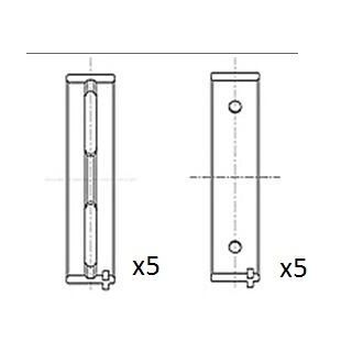 Pagrindiniai guoliai, alkūninis velenas FAI AutoParts BM1050-STD
