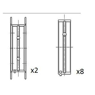 Pagrindiniai guoliai, alkūninis velenas FAI AutoParts BM1053-025