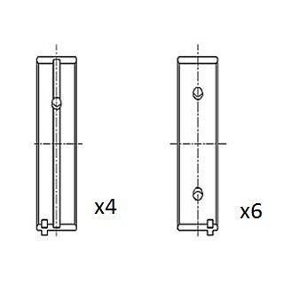 Pagrindiniai guoliai, alkūninis velenas FAI AutoParts BM1054-030