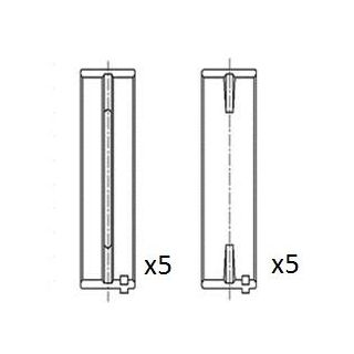 Pagrindiniai guoliai, alkūninis velenas FAI AutoParts BM1066-025
