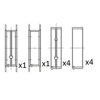 Pagrindiniai guoliai, alkūninis velenas FAI AutoParts BM1067-STD