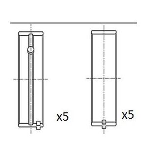 Pagrindiniai guoliai, alkūninis velenas FAI AutoParts BM1069-025