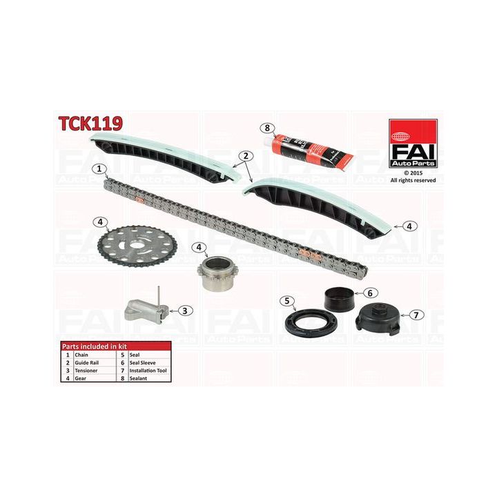 Paskirstymo grandinės komplektas FAI AutoParts TCK119
