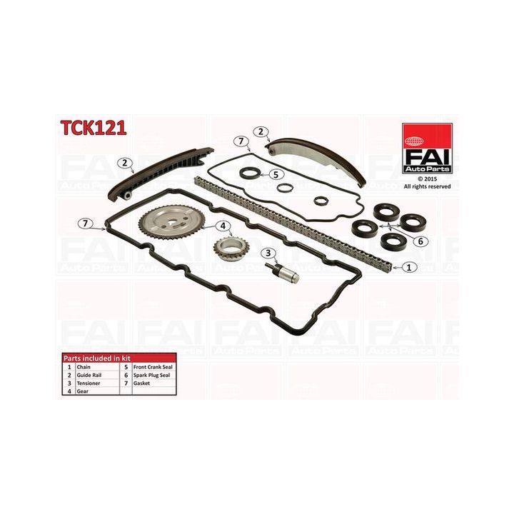 Paskirstymo grandinės komplektas FAI AutoParts TCK121