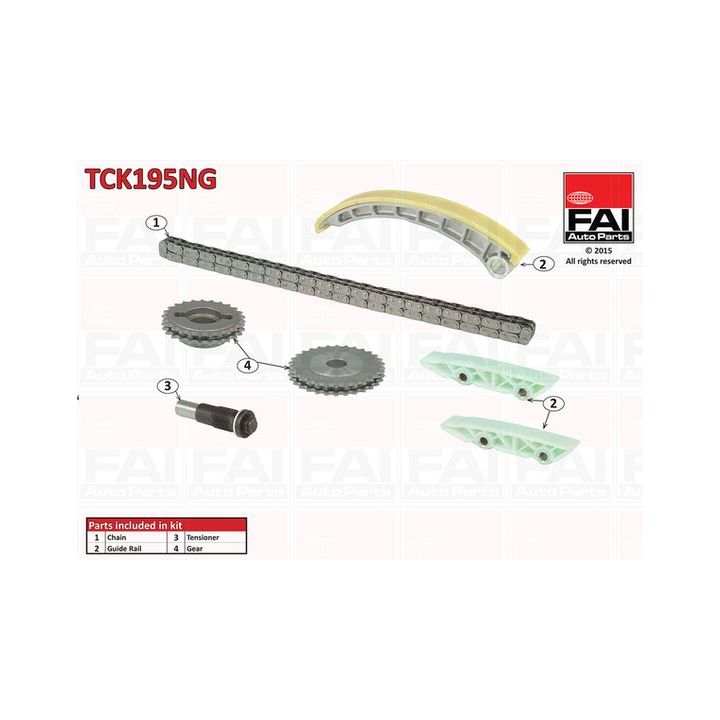 Paskirstymo grandinės komplektas FAI AutoParts TCK195NG