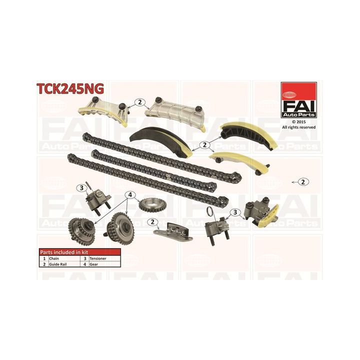 Paskirstymo grandinės komplektas FAI AutoParts TCK245NG