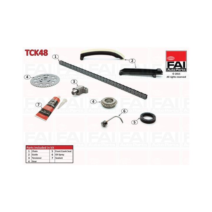 Paskirstymo grandinės komplektas FAI AutoParts TCK48