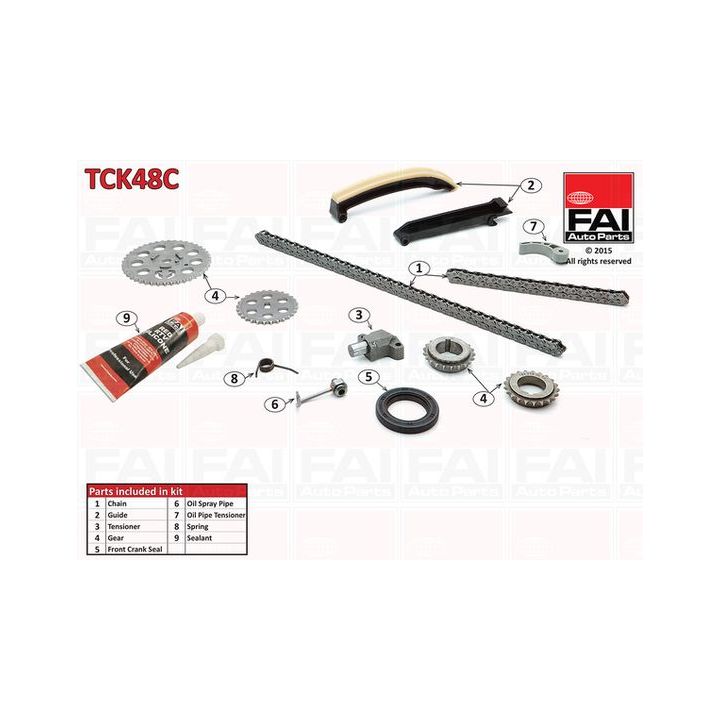 Paskirstymo grandinės komplektas FAI AutoParts TCK48C
