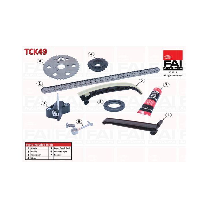 Paskirstymo grandinės komplektas FAI AutoParts TCK49