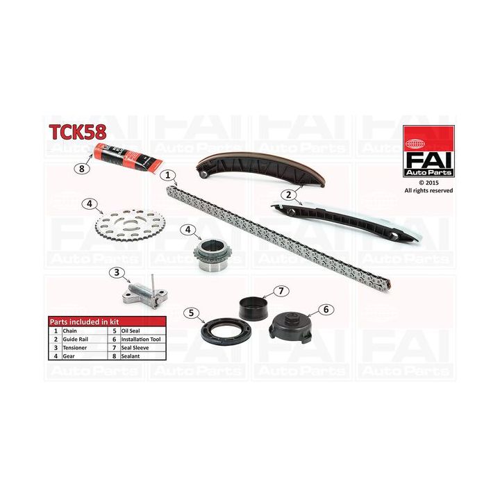 Paskirstymo grandinės komplektas FAI AutoParts TCK58