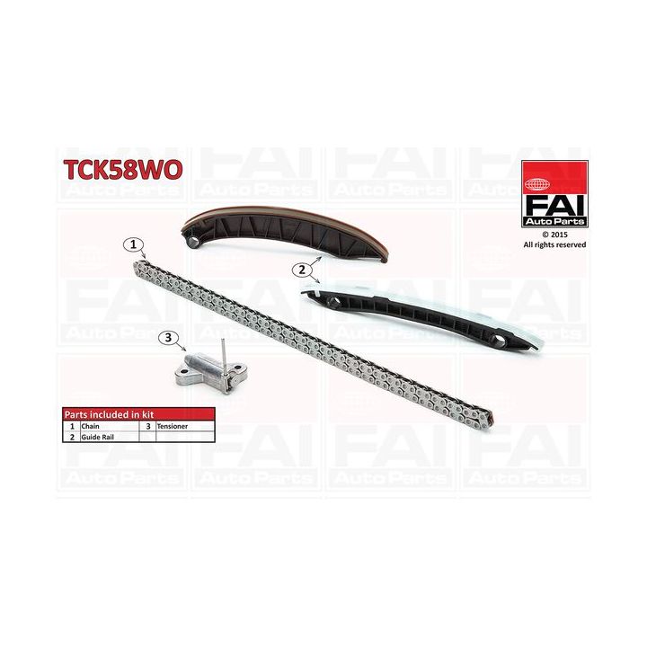 Paskirstymo grandinės komplektas FAI AutoParts TCK58WO