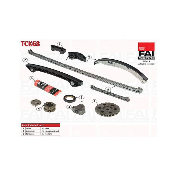 Paskirstymo grandinės komplektas FAI AutoParts TCK68