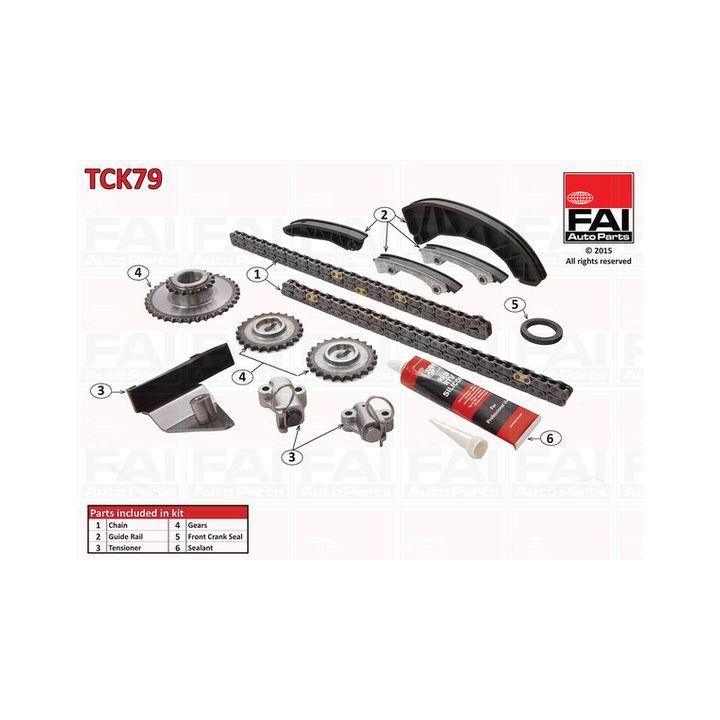 Paskirstymo grandinės komplektas FAI AutoParts TCK79