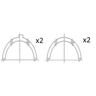 Atraminis tarpiklis, alkūninis velenas FAI AutoParts BT3003-STD