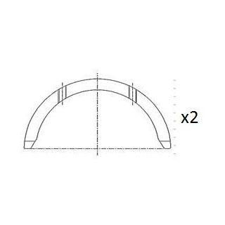 Atraminis tarpiklis, alkūninis velenas FAI AutoParts BT3006-STD