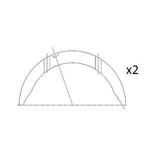 Atraminis tarpiklis, alkūninis velenas FAI AutoParts BT3008-STD