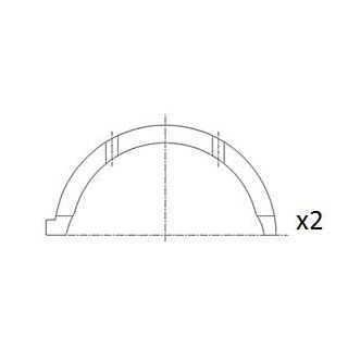 Atraminis tarpiklis, alkūninis velenas FAI AutoParts BT3044-STD