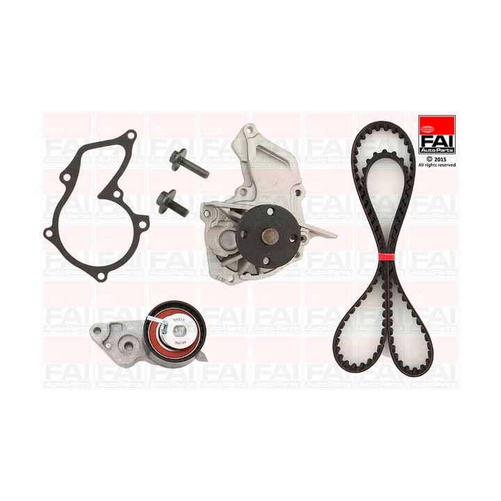 Vandens siurblio ir paskirstymo diržo komplektas FAI AutoParts TBK104-6112