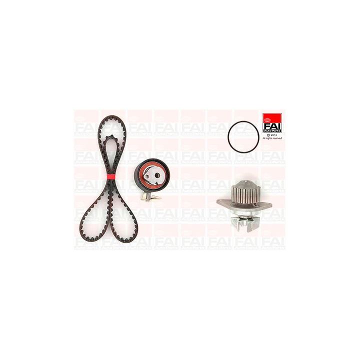 Vandens siurblio ir paskirstymo diržo komplektas FAI AutoParts TBK145-6344