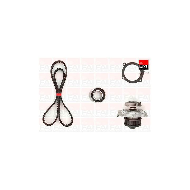 Vandens siurblio ir paskirstymo diržo komplektas FAI AutoParts TBK187-6260