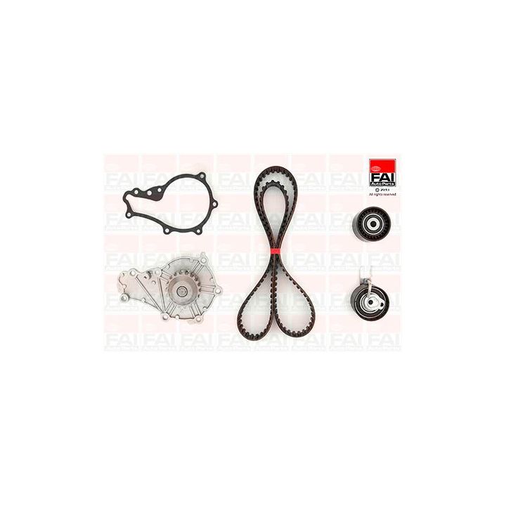 Vandens siurblio ir paskirstymo diržo komplektas FAI AutoParts TBK190-6318