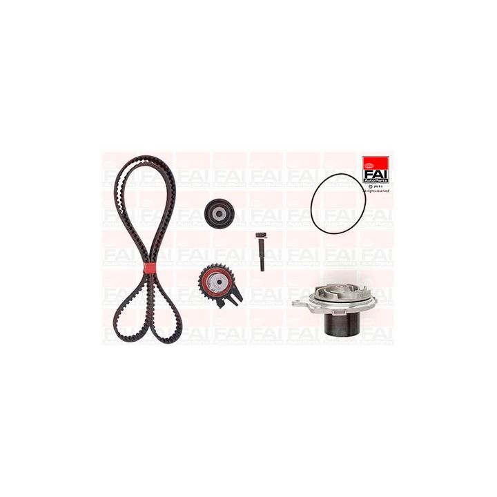 Vandens siurblio ir paskirstymo diržo komplektas FAI AutoParts TBK224-6228