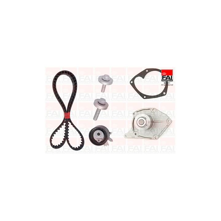 Vandens siurblio ir paskirstymo diržo komplektas FAI AutoParts TBK357-6441