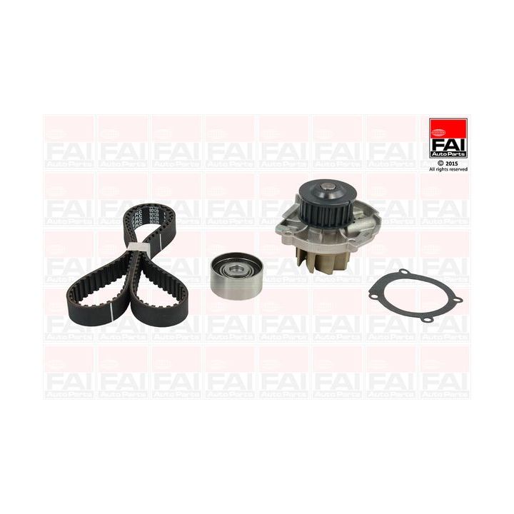 Vandens siurblio ir paskirstymo diržo komplektas FAI AutoParts TBK371-6519