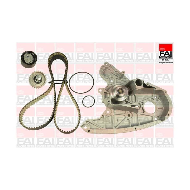 Vandens siurblio ir paskirstymo diržo komplektas FAI AutoParts TBK382-6501