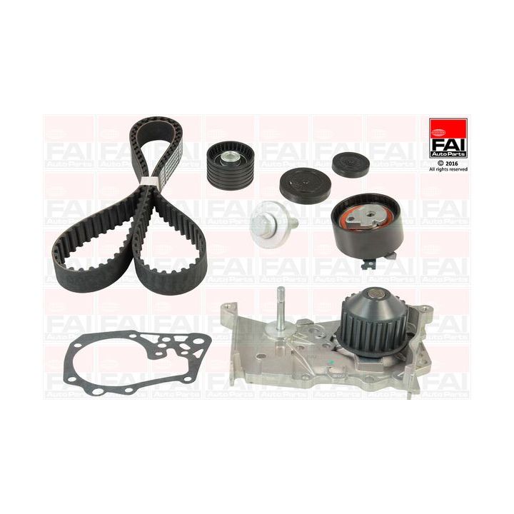 Vandens siurblio ir paskirstymo diržo komplektas FAI AutoParts TBK460-6609