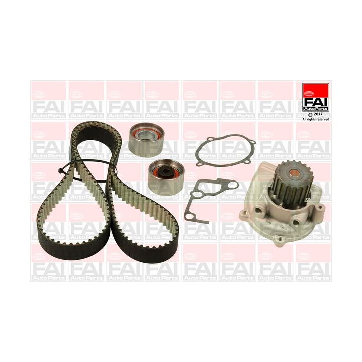 Vandens siurblio ir paskirstymo diržo komplektas FAI AutoParts TBK504-6488