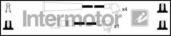 Uždegimo laido komplektas INTERMOTOR 73364