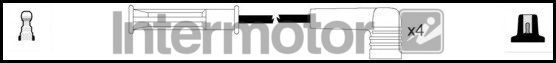 Uždegimo laido komplektas INTERMOTOR 73978