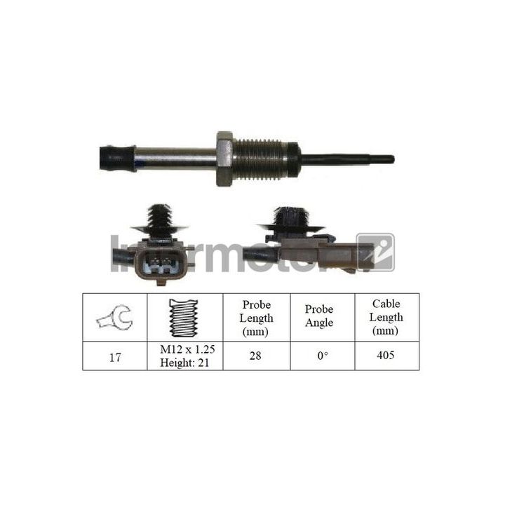 Jutiklis, išmetamųjų dujų temperatūra INTERMOTOR 27013