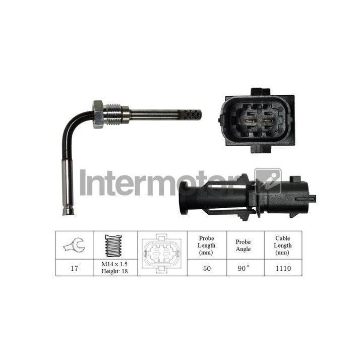 Jutiklis, išmetamųjų dujų temperatūra INTERMOTOR 27019